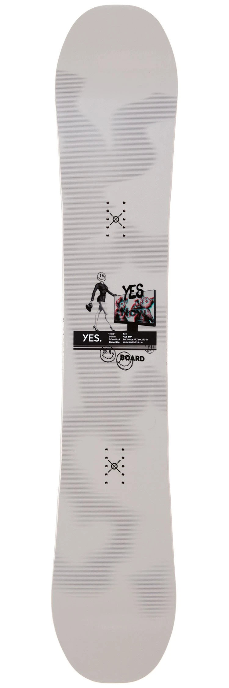 Yes! Planche Snowboard Yes Typo