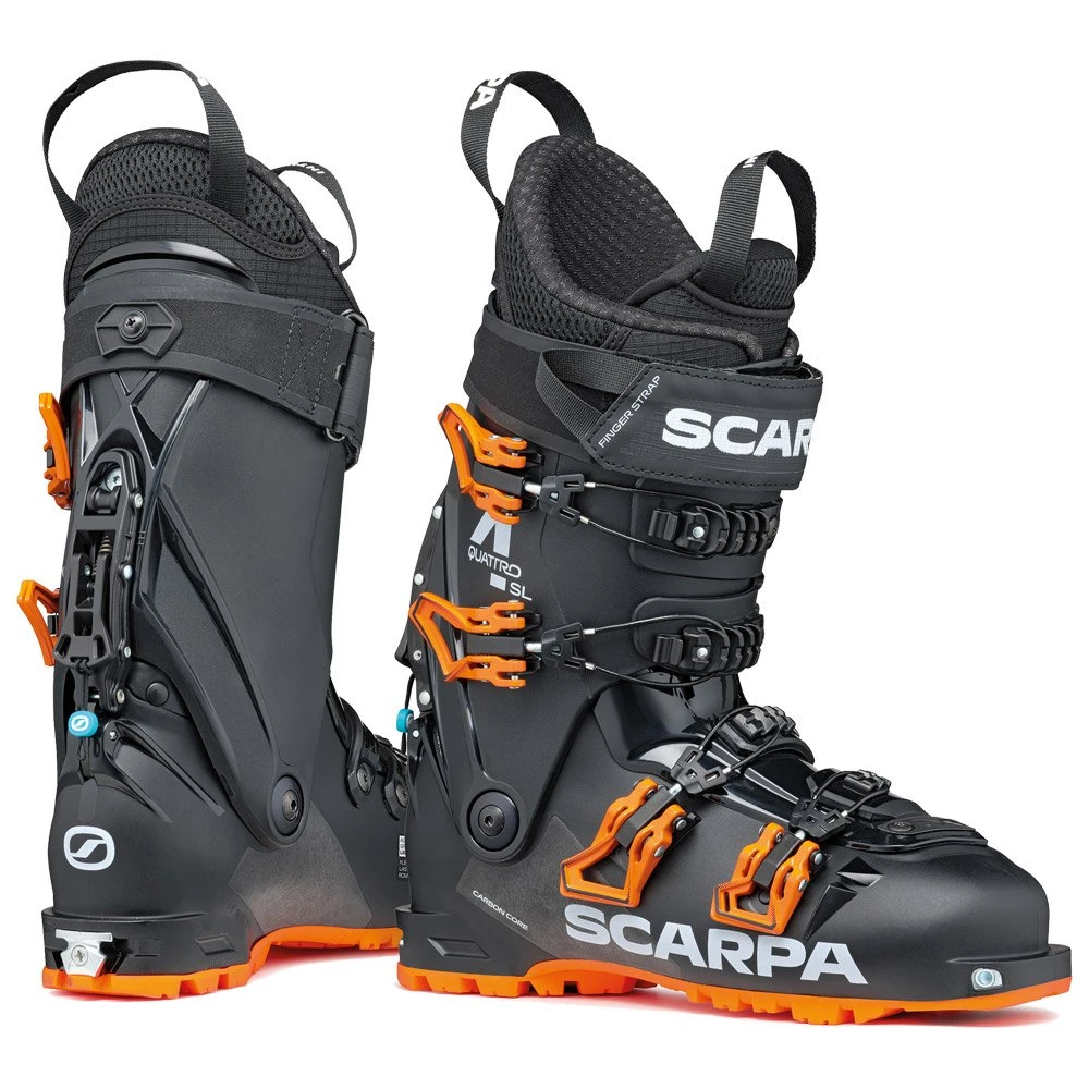 Chaussures De Ski Randonnée Scarpa 4-Quattro Sl Black Orange 9 Chaussures De Ski Randonnée Scarpa 4-Quattro Sl Black Orange – Image 7