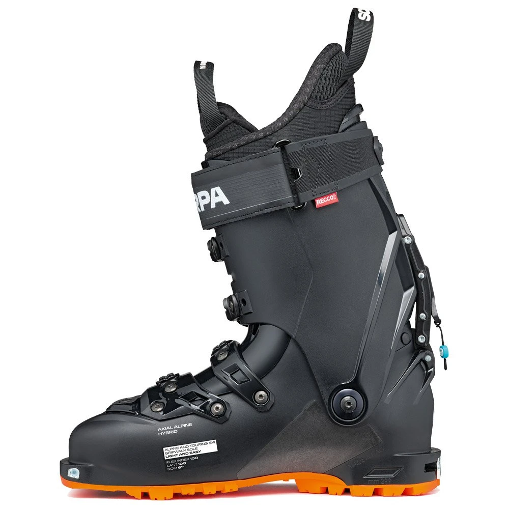 Chaussures De Ski Randonnée Scarpa 4-Quattro Sl Black Orange 4 Chaussures De Ski Randonnée Scarpa 4-Quattro Sl Black Orange – Image 2